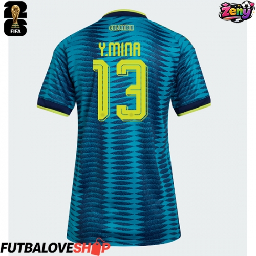 Dres Kolumbia Yerry Mina #13 Preč pre Ženy MS 2026 Krátky Rukáv
